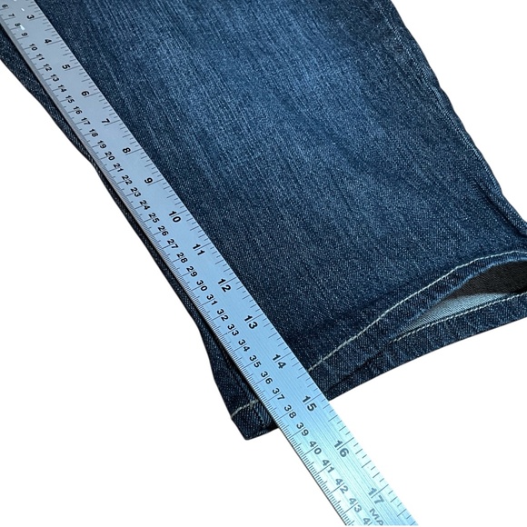 URBAN STAR Cotton Blend Denim 5 Pocket Dark Wash Bermuda Shorts US Sz 12 - Picture 9 of 10